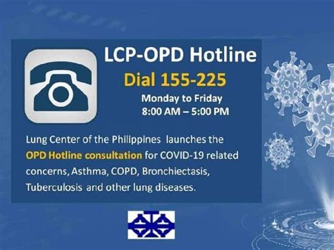 lung center of the philippines opd schedule|Lung Center of the Philippines .